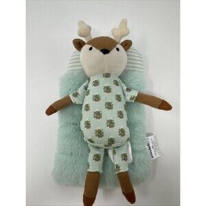 Pillowfort Plush Reindeer Mint Sleeping Bag Christmas Pajamas Stuffed Animal